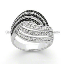 Dernier bague en argent sterling 925 en argent sterling plaqué